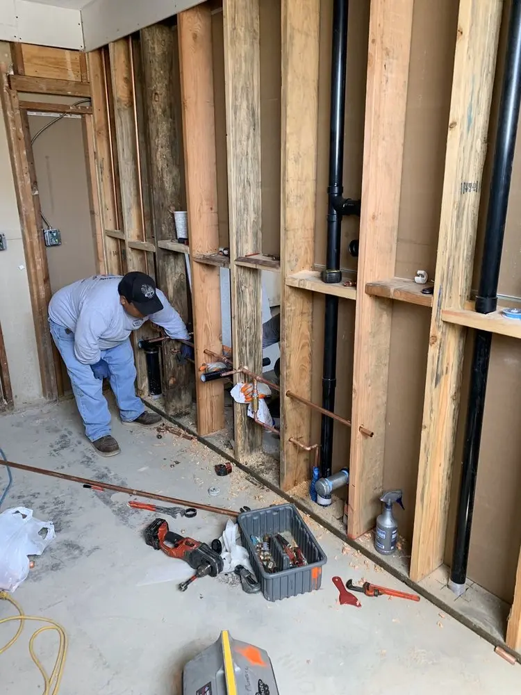 Commercial rough-in plumbing for Gas Line Repair in Farrel Corner